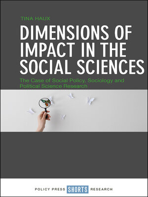 cover image of Dimensions of Impact in the Social Sciences